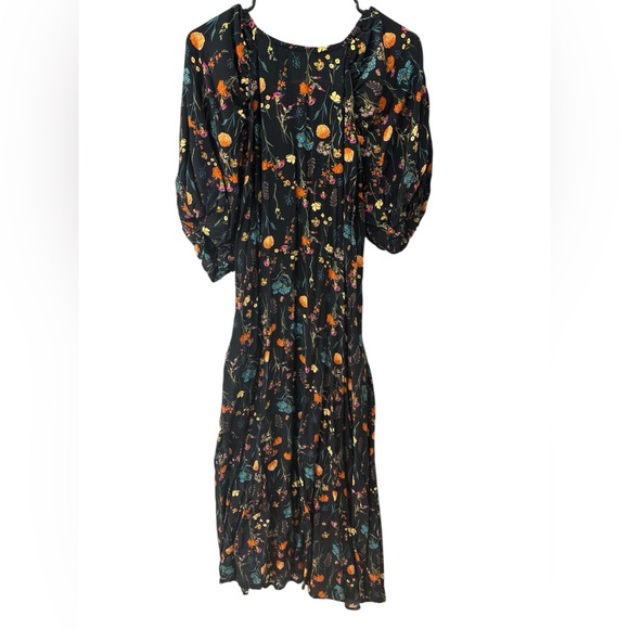 a new day Dresses & Skirts - A New Day Orange Yellow Puff Sleeve Sundress